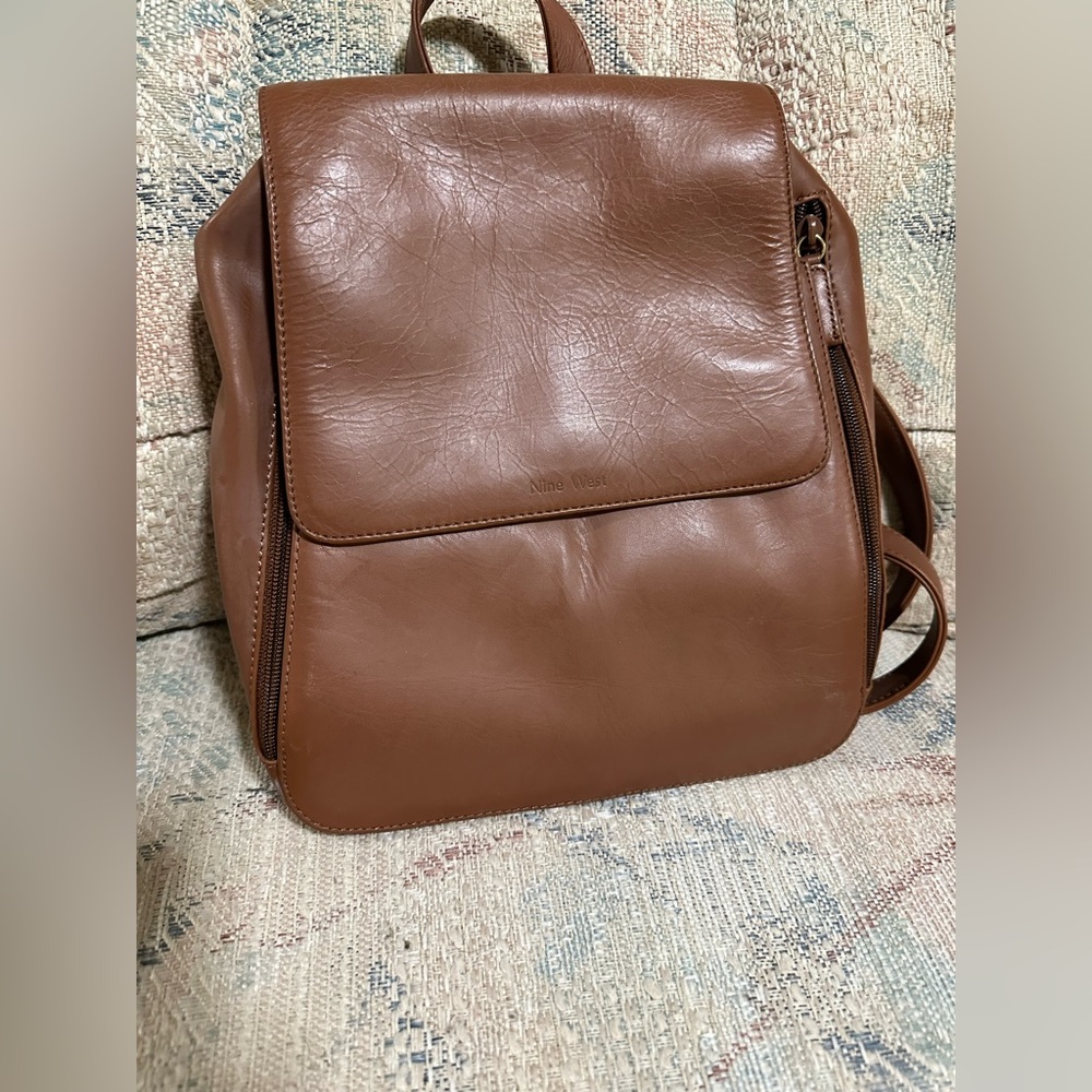 Authentic Leather Nine West Backpack - image 4